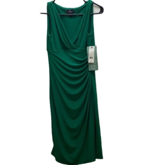 American Living Dresses & Skirts - American Living NWT woman's formal size 2 Bali green bridesmaid dress with slit